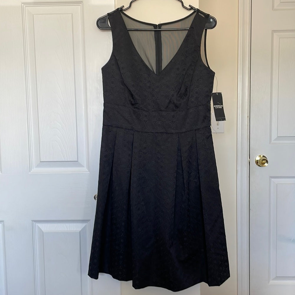 Black Midi Sleeveless Formal Dress